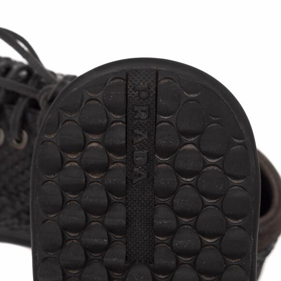 3.7k.$ PRADA RARE Snake Skin Black Split Toe Chunky Derby Avant Garde VTG US10 main image 6